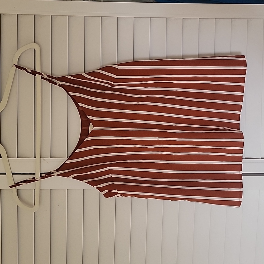 Striped flowy tank